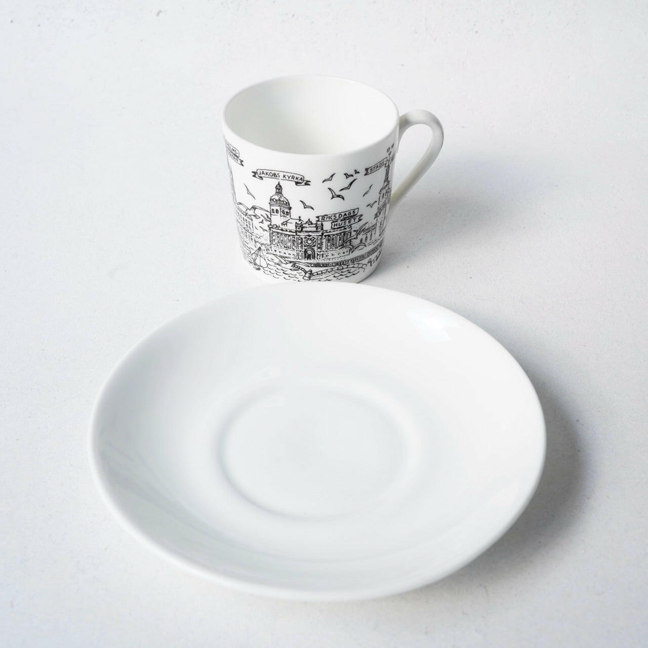 グスタフスベリ ストックホルム（Stockholm）コーヒーカップ＆ソーサー - ディテール 4
