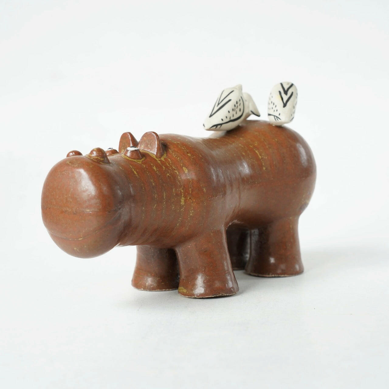 リサ・ラーソン グスタフスベリ 大きな動物園（Stora Zoo）カバと小鳥（Flodhäst med Fåglar） - ディテール 5