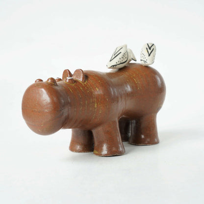 リサ・ラーソン グスタフスベリ 大きな動物園（Stora Zoo）カバと小鳥（Flodhäst med Fåglar） - ディテール 5