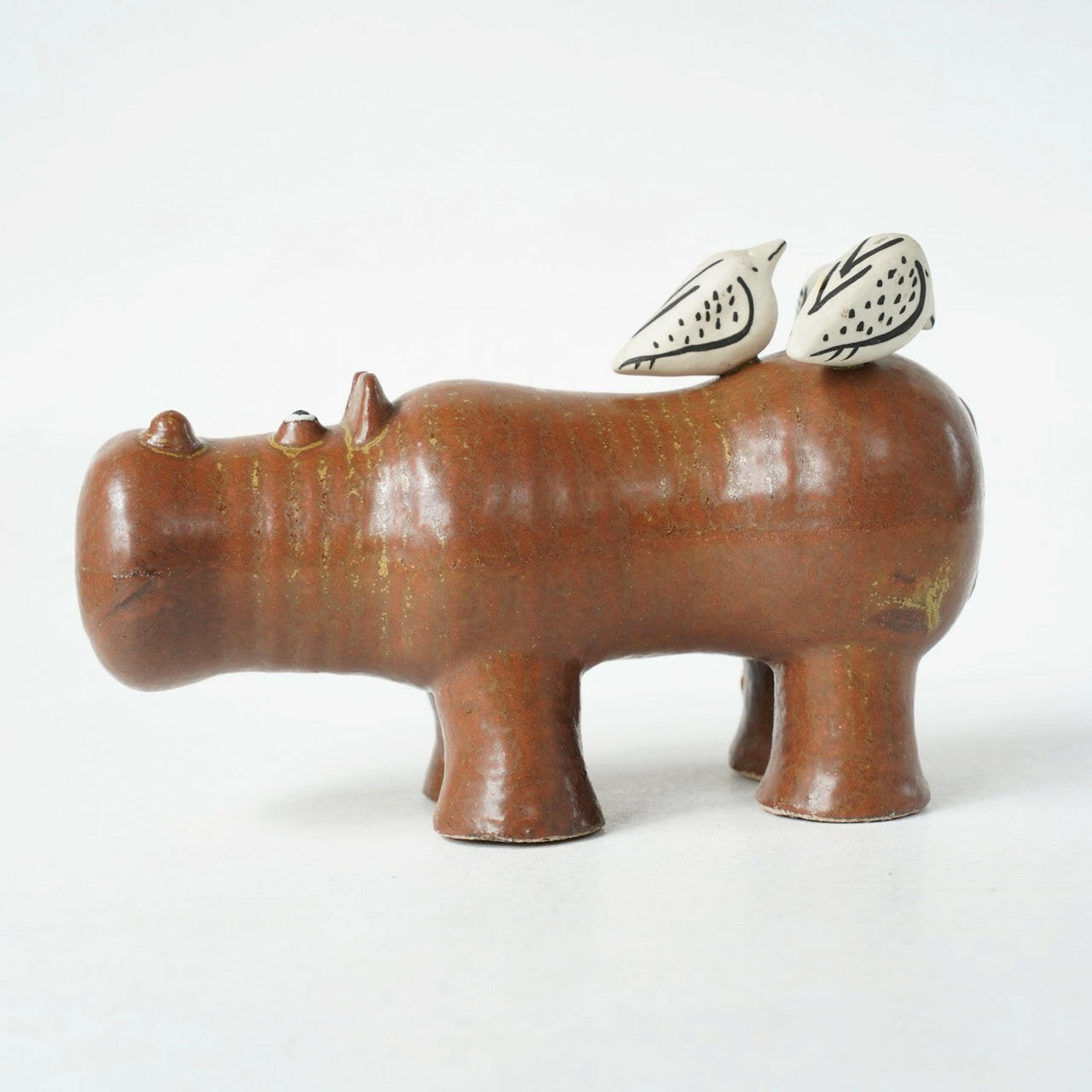 リサ・ラーソン グスタフスベリ 大きな動物園（Stora Zoo）カバと小鳥（Flodhäst med Fåglar） - ディテール 6