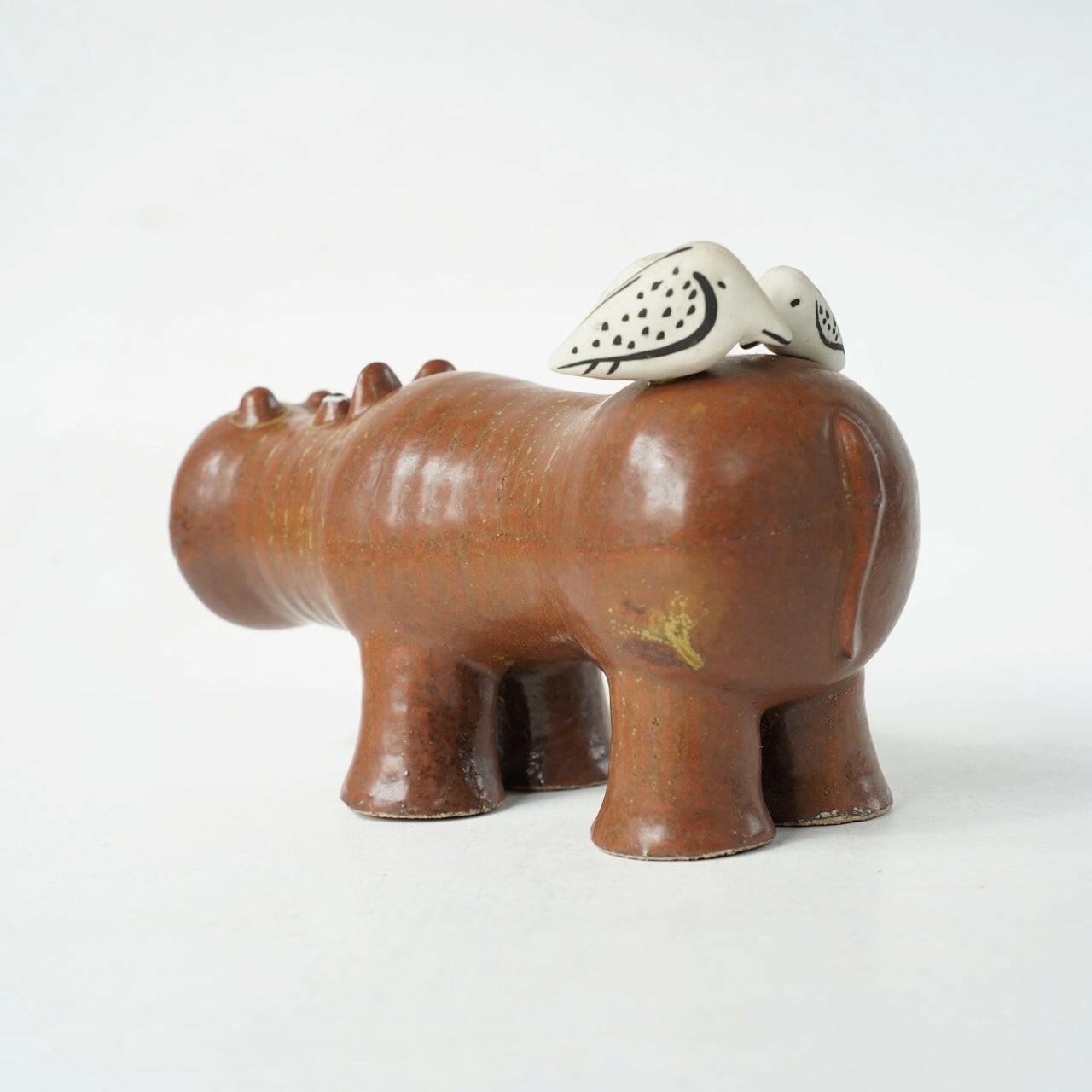 リサ・ラーソン グスタフスベリ 大きな動物園（Stora Zoo）カバと小鳥（Flodhäst med Fåglar） - ディテール 7