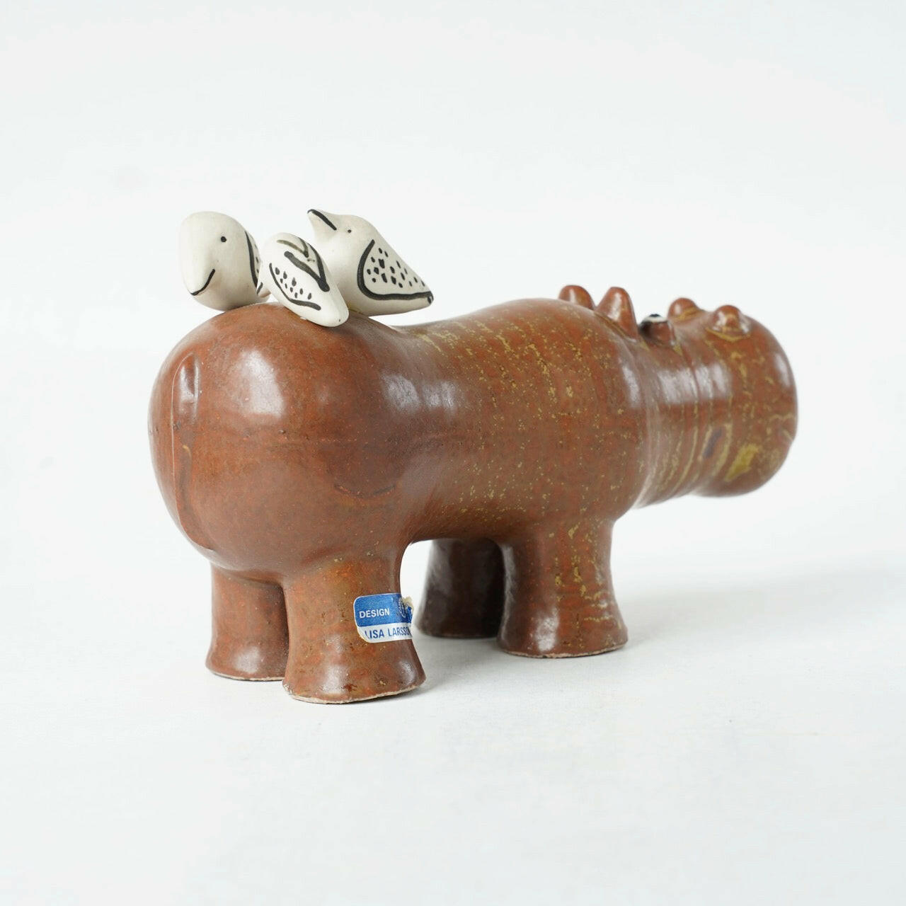 リサ・ラーソン グスタフスベリ 大きな動物園（Stora Zoo）カバと小鳥（Flodhäst med Fåglar） - ディテール 9