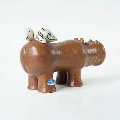 リサ・ラーソン グスタフスベリ 大きな動物園（Stora Zoo）カバと小鳥（Flodhäst med Fåglar） - ディテール 9