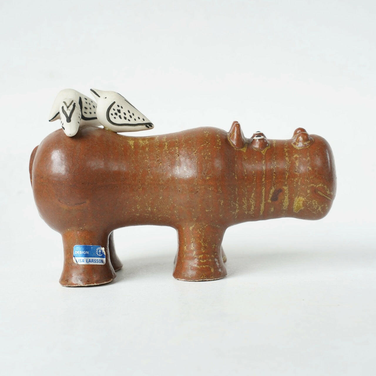 リサ・ラーソン グスタフスベリ 大きな動物園（Stora Zoo）カバと小鳥（Flodhäst med Fåglar） - ディテール 10