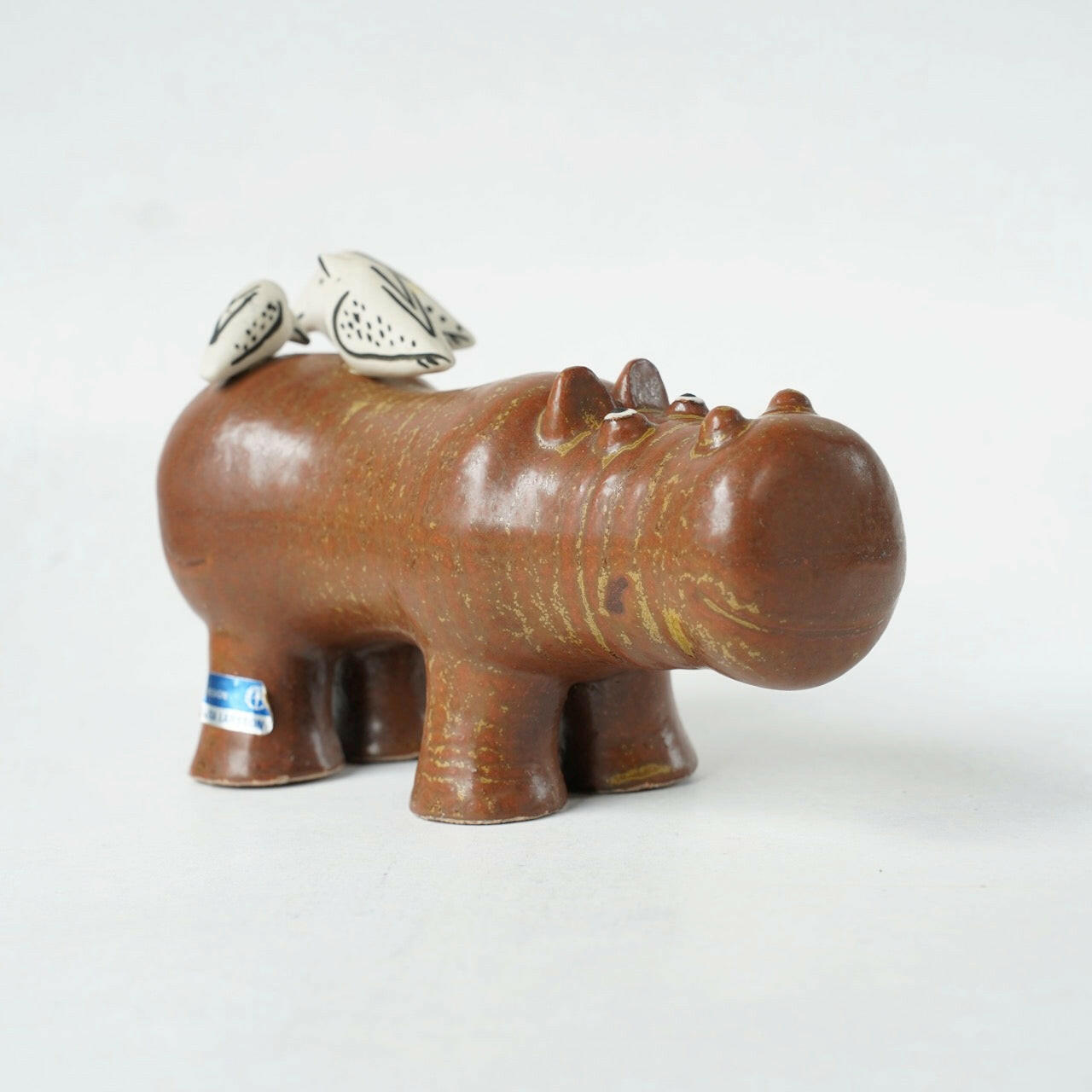 リサ・ラーソン グスタフスベリ 大きな動物園（Stora Zoo）カバと小鳥（Flodhäst med Fåglar） - ディテール 11