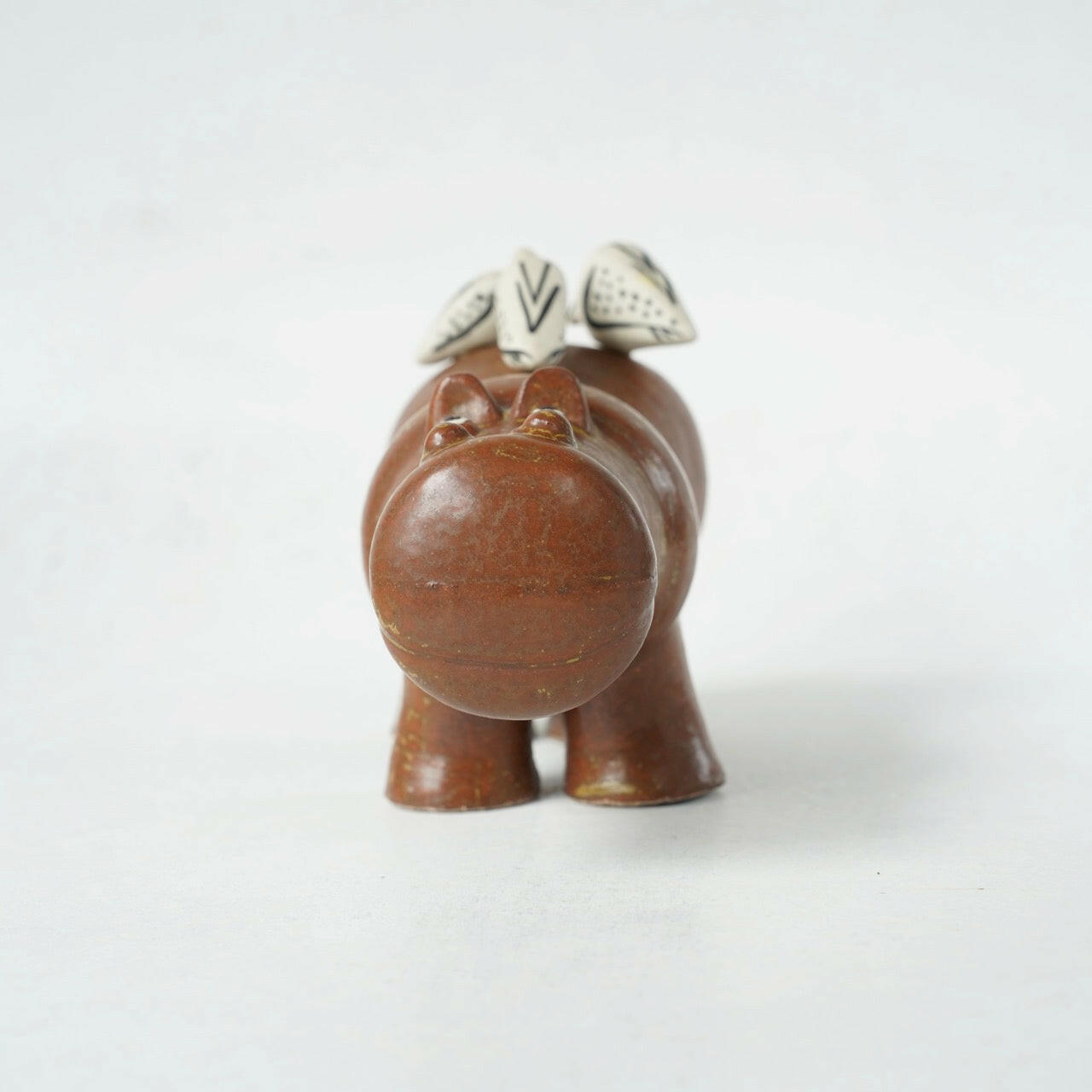 リサ・ラーソン グスタフスベリ 大きな動物園（Stora Zoo）カバと小鳥（Flodhäst med Fåglar） - ディテール 12