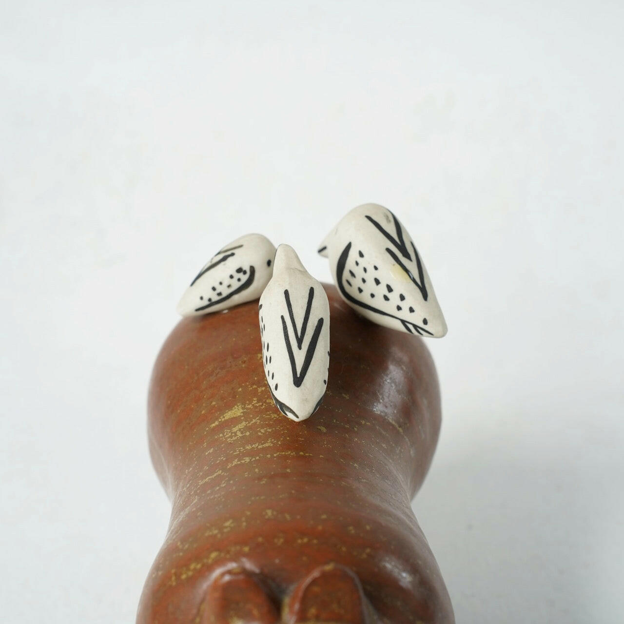 リサ・ラーソン グスタフスベリ 大きな動物園（Stora Zoo）カバと小鳥（Flodhäst med Fåglar） - ディテール 14