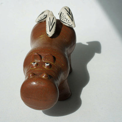 リサ・ラーソン グスタフスベリ 大きな動物園（Stora Zoo）カバと小鳥（Flodhäst med Fåglar） 裏面（バックスタンプ）