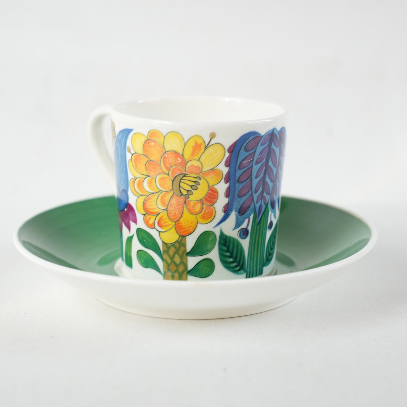 希少 貫入あり グスタフスベリ タヒチ（Tahiti）コーヒーカップ＆ソーサー - ディテール 3