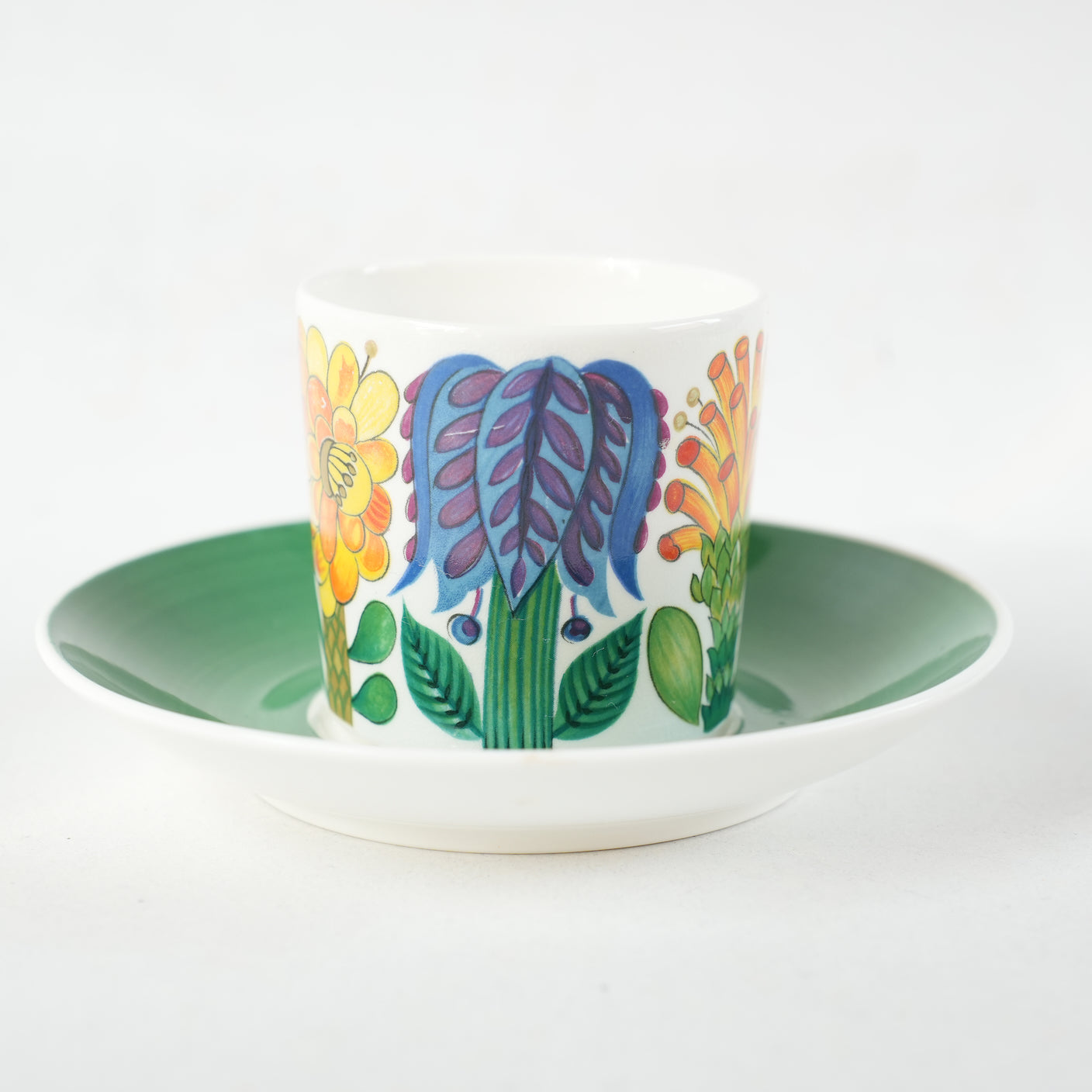 希少 貫入あり グスタフスベリ タヒチ（Tahiti）コーヒーカップ＆ソーサー - ディテール 4