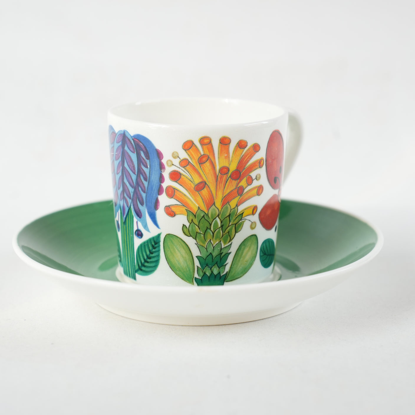 希少 貫入あり グスタフスベリ タヒチ（Tahiti）コーヒーカップ＆ソーサー - ディテール 5