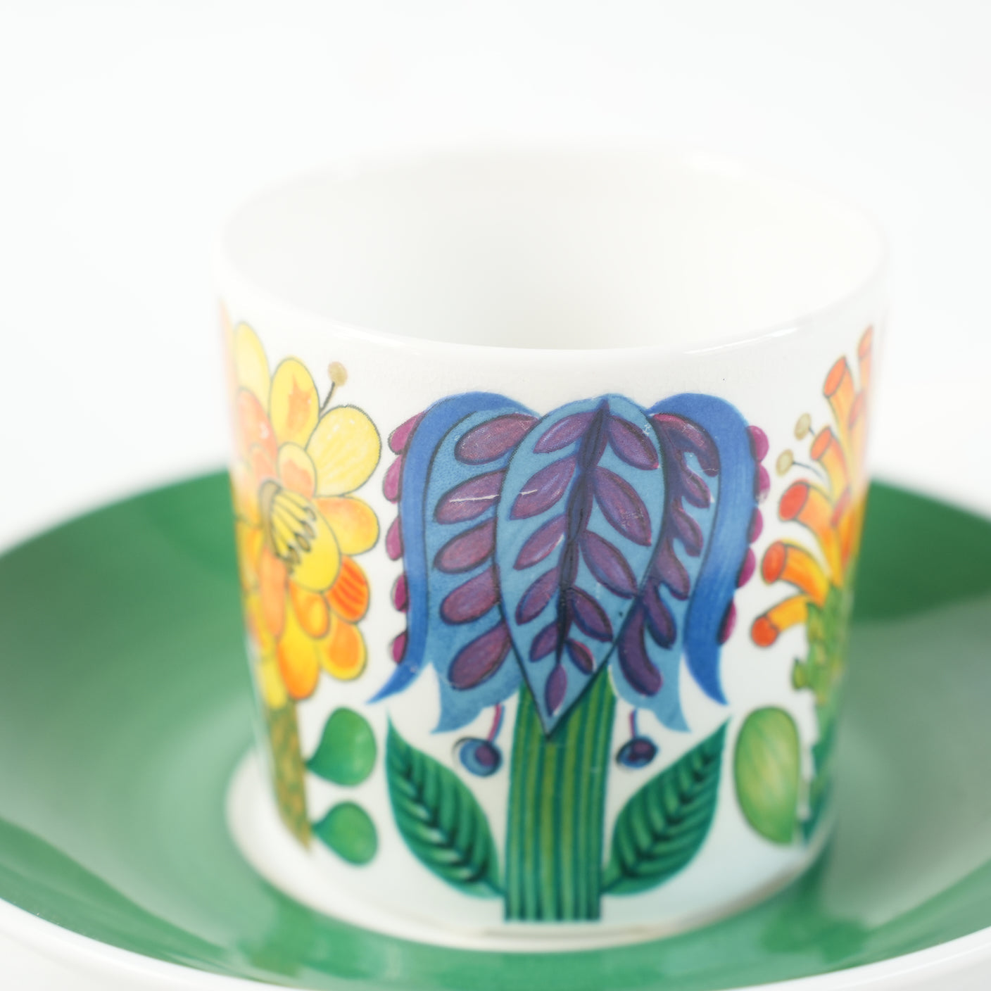 希少 貫入あり グスタフスベリ タヒチ（Tahiti）コーヒーカップ＆ソーサー - ディテール 7