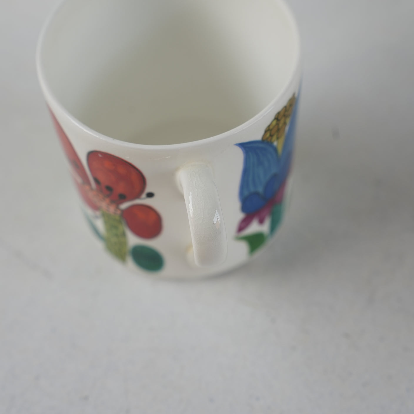 希少 貫入あり グスタフスベリ タヒチ（Tahiti）コーヒーカップ＆ソーサー - ディテール 11