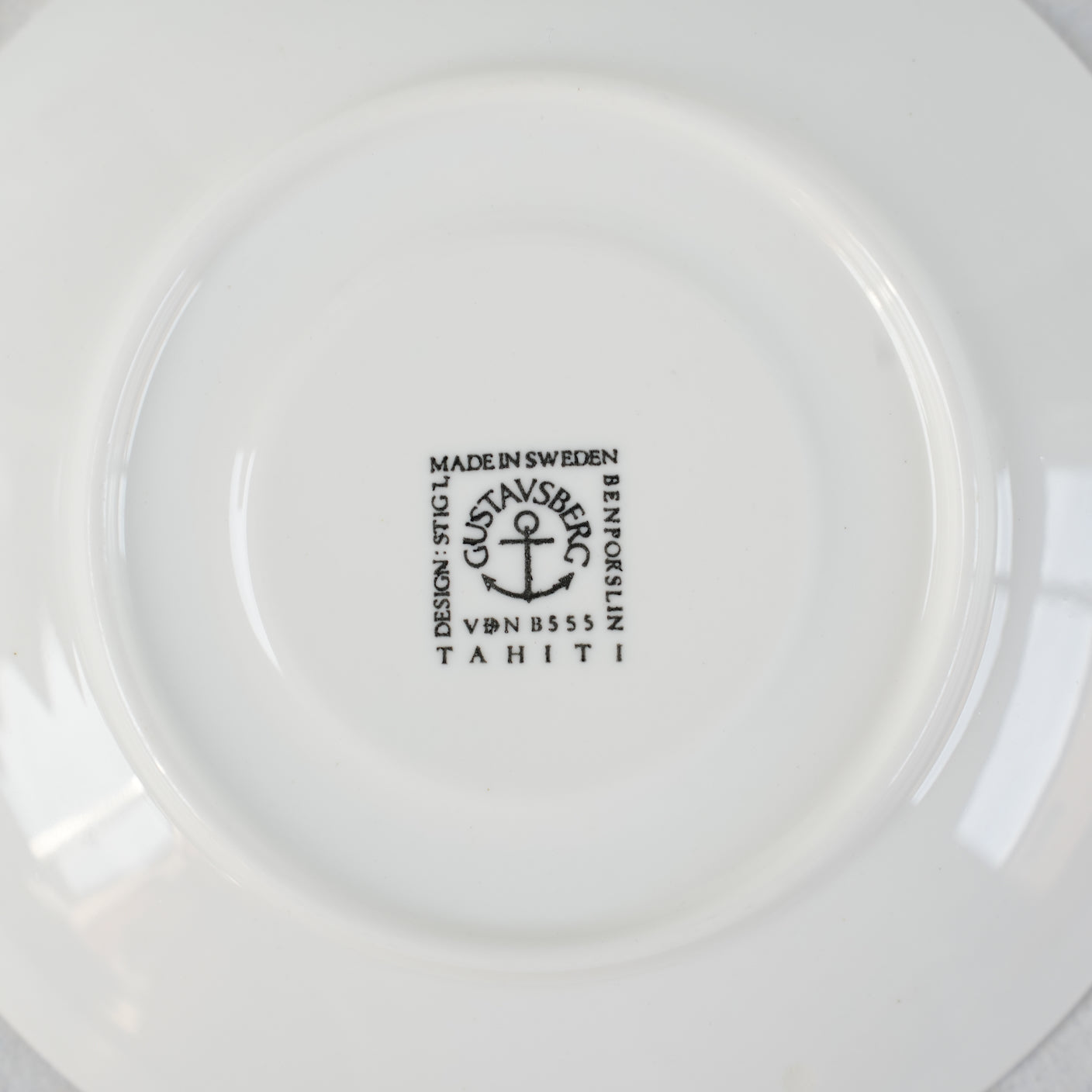 希少 貫入あり グスタフスベリ タヒチ（Tahiti）コーヒーカップ＆ソーサー - ディテール 16