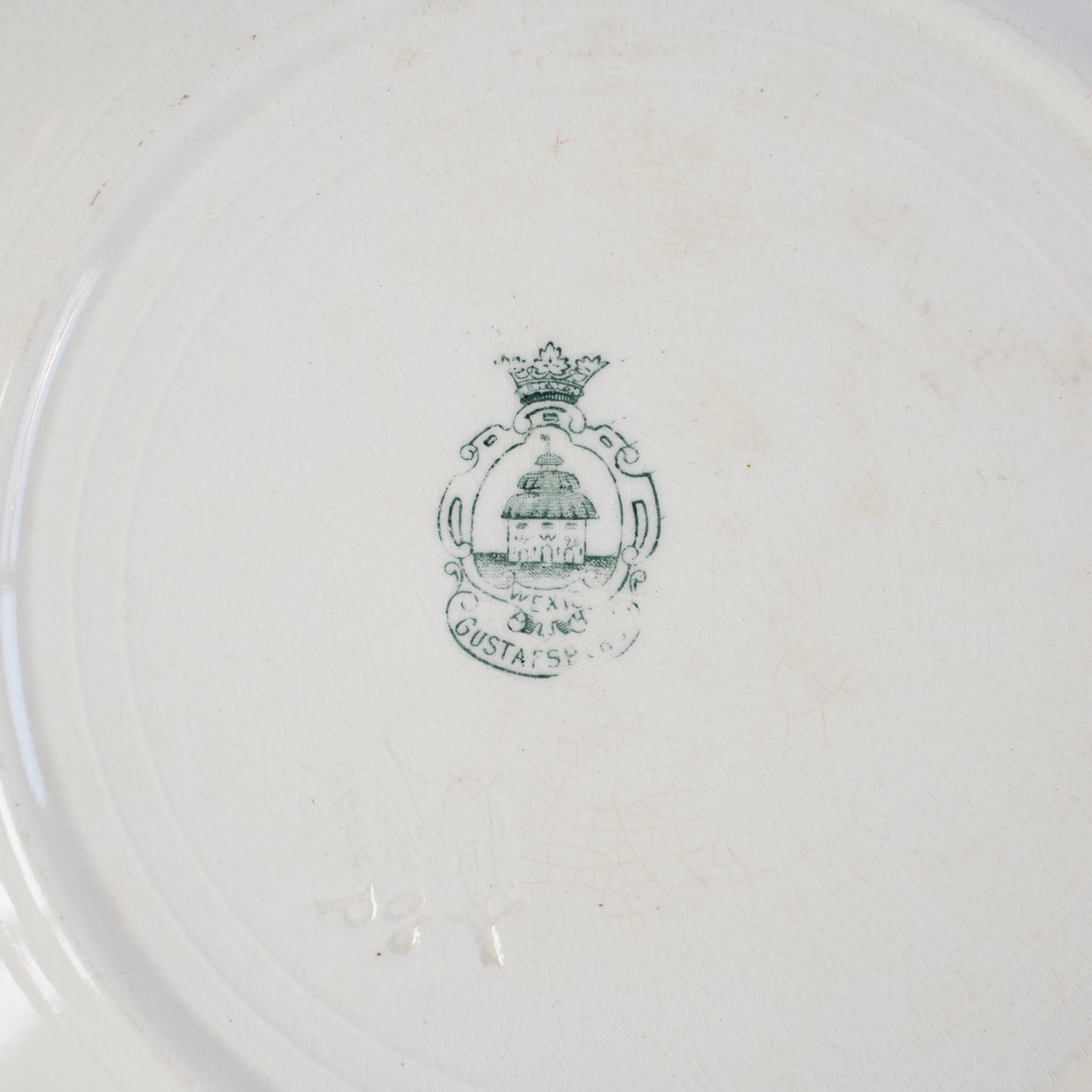 19世紀アンティーク グスタフスベリ ヴェクショー（Wexiö）23.5cmプレート コンディション詳細