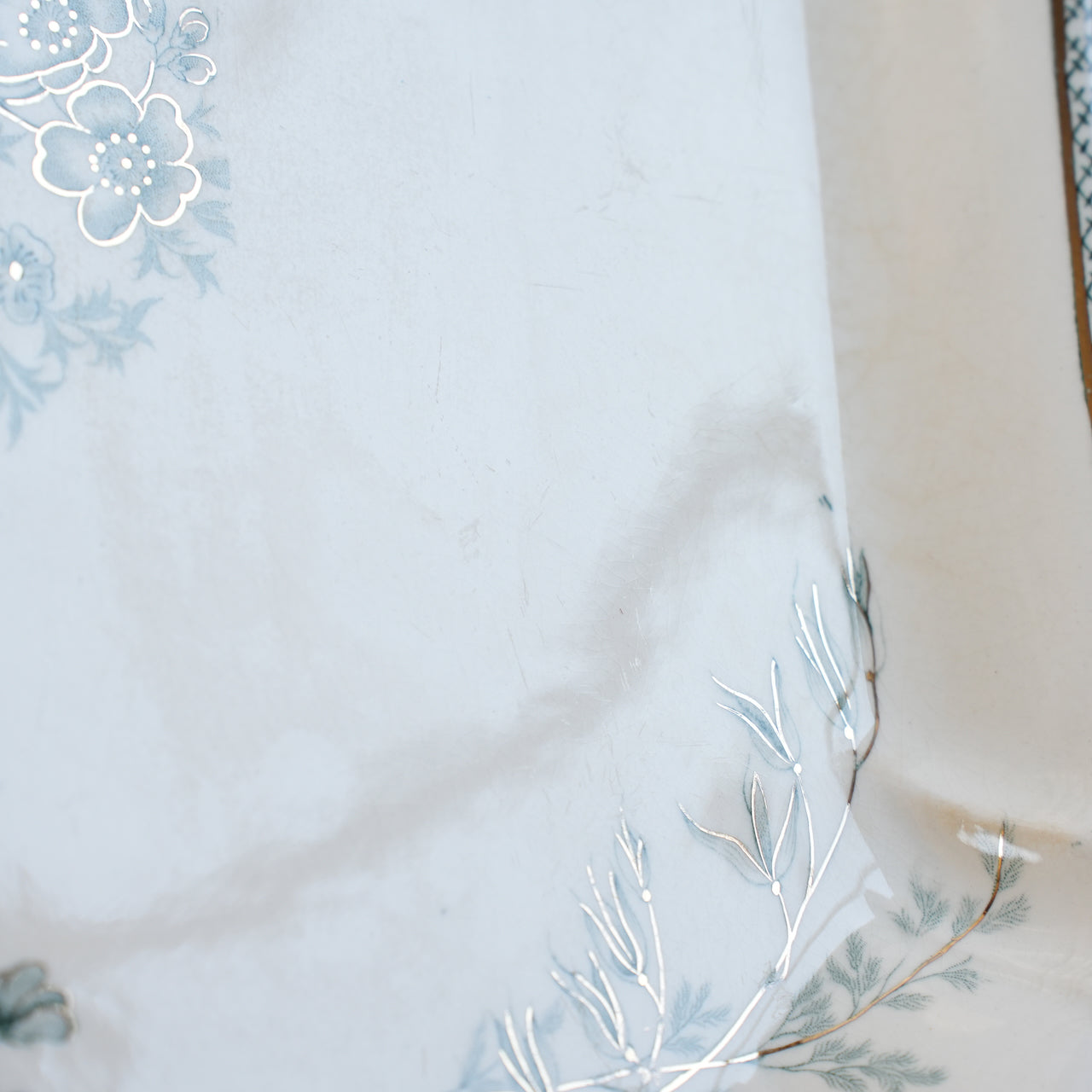 100年前の北欧皿 グスタフスベリ製 ヴェクショー（Wexiö）スクエアプレート コンディション詳細