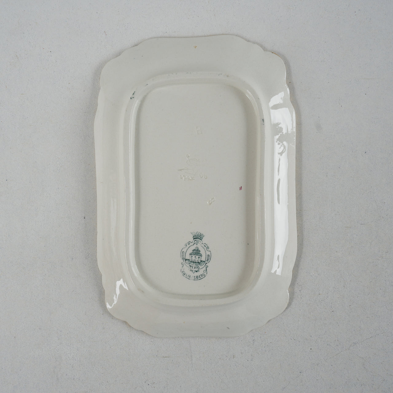 19世紀アンティーク グスタフスベリ ヴェクショー（Wexiö）小サイズ スクエアプレート - ディテール 2