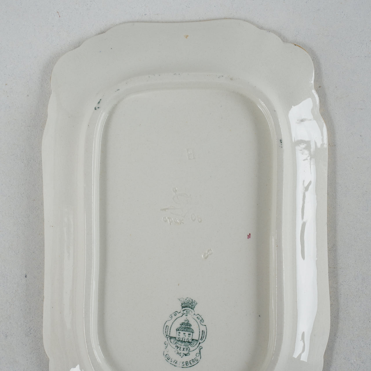 19世紀アンティーク グスタフスベリ ヴェクショー（Wexiö）小サイズ スクエアプレート - ディテール 3