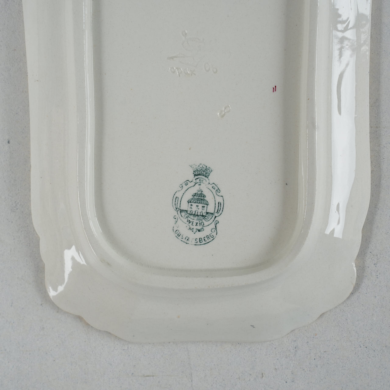 19世紀アンティーク グスタフスベリ ヴェクショー（Wexiö）小サイズ スクエアプレート - ディテール 4