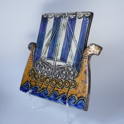 リサ・ラーソン グスタフスベリ ヴァイキング船の陶板（Handelsflottans Välfärdsråd） 詳細8