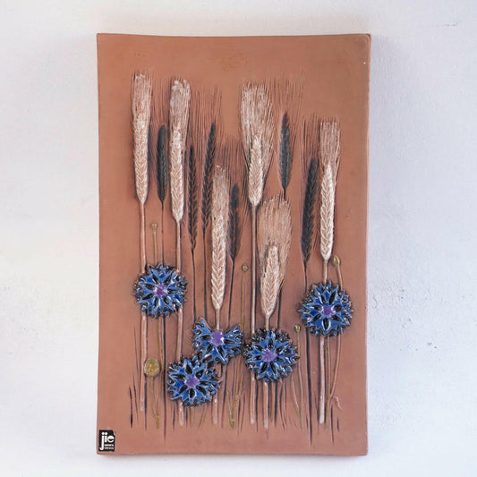 ジイ・ガントフタ 陶板 No. 766「ライ麦とヤグルマギク」 - Jie Gantofta - 北欧食器タックショミュッケ