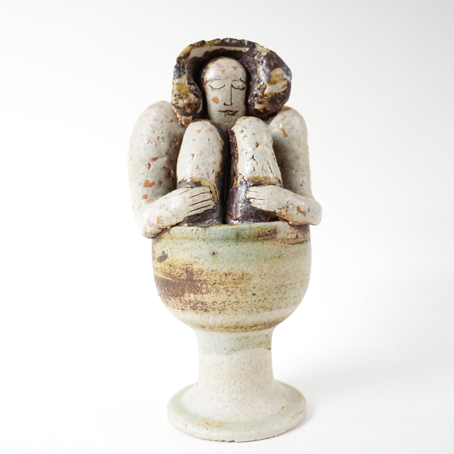 希少 リサ・ラーソン 傑作ヴィンテージ ユニークピース 入浴する女性 - 全体像