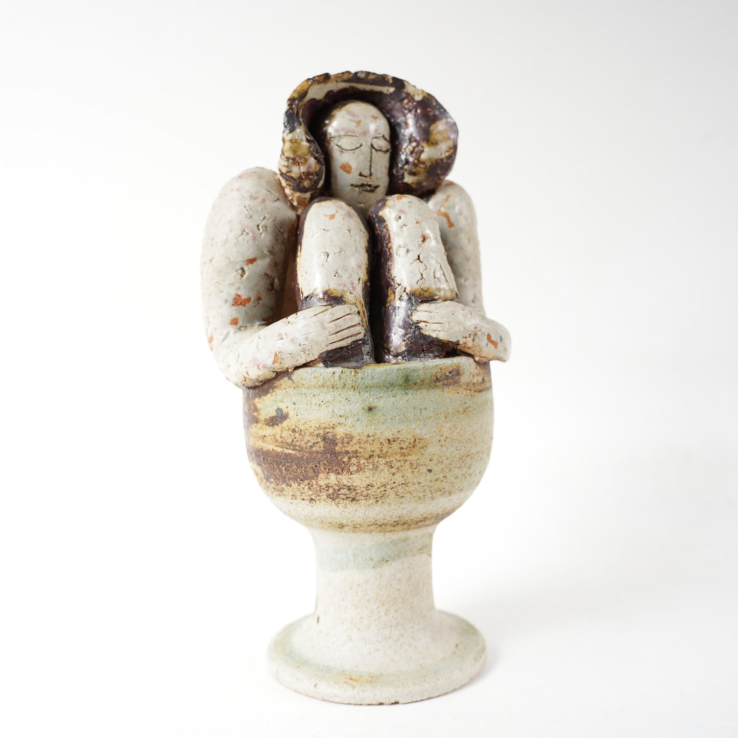 希少 リサ・ラーソン 傑作ヴィンテージ ユニークピース 入浴する女性 - デザイン・柄の詳細