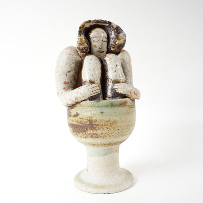 希少 リサ・ラーソン 傑作ヴィンテージ ユニークピース 入浴する女性 - デザイン・柄の詳細