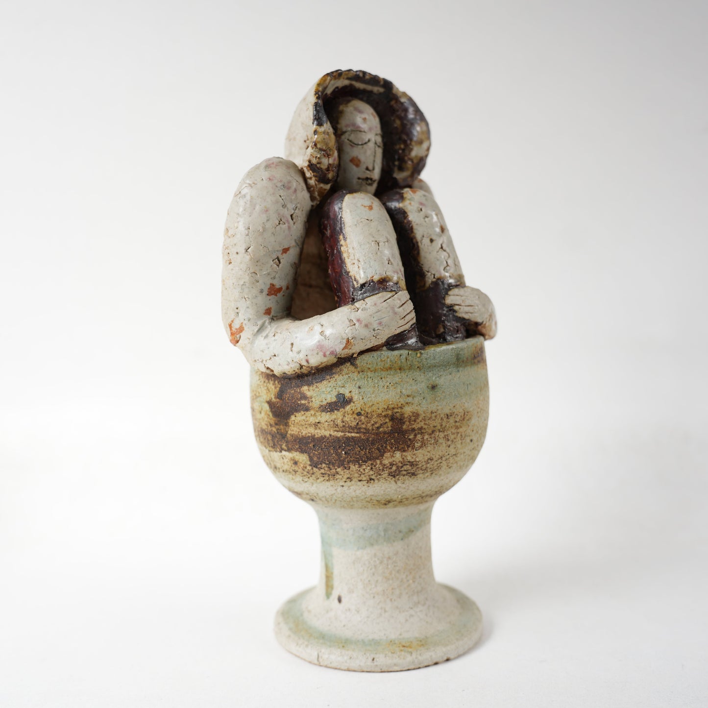 希少 リサ・ラーソン 傑作ヴィンテージ ユニークピース 入浴する女性 - 側面