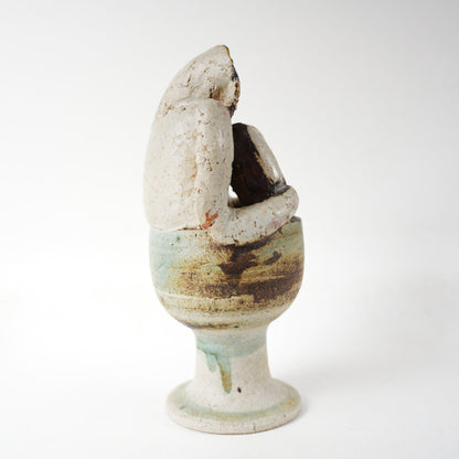 希少 リサ・ラーソン 傑作ヴィンテージ ユニークピース 入浴する女性 - ディテール 1