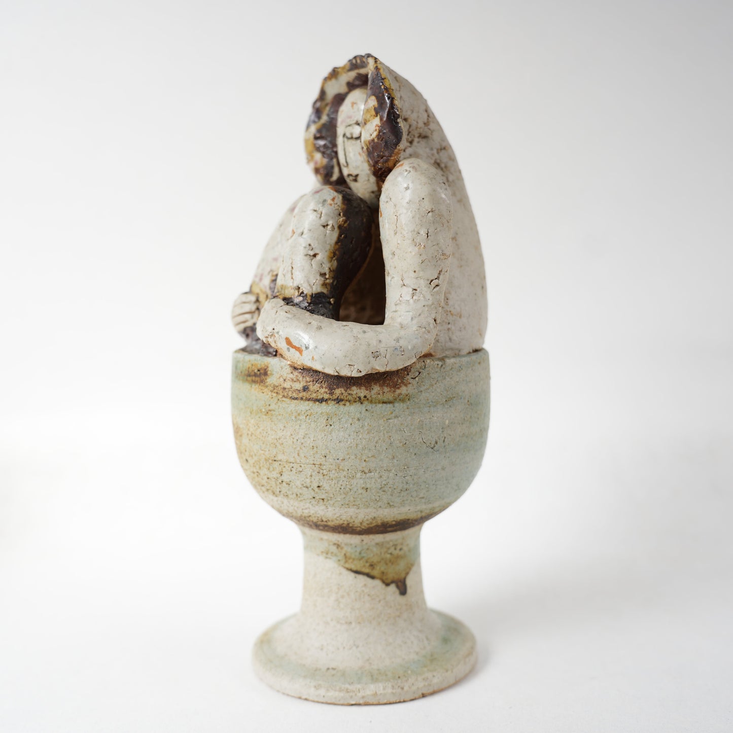 希少 リサ・ラーソン 傑作ヴィンテージ ユニークピース 入浴する女性 - ディテール 8