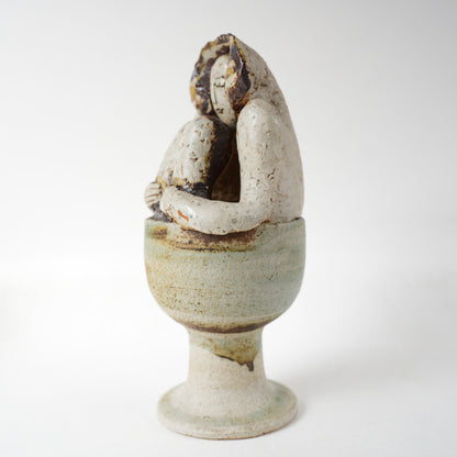 希少 リサ・ラーソン 傑作ヴィンテージ ユニークピース 入浴する女性 - ディテール 8