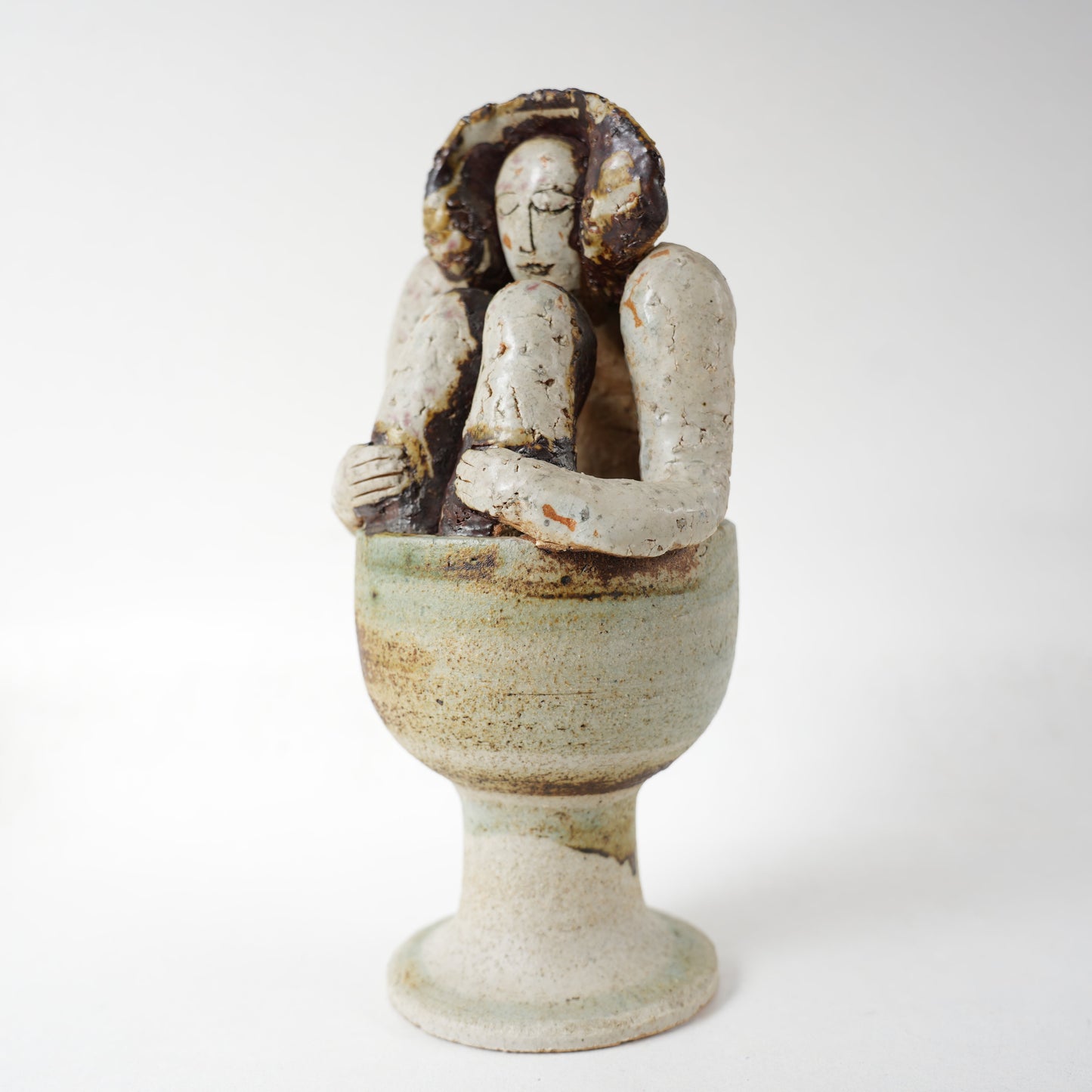 希少 リサ・ラーソン 傑作ヴィンテージ ユニークピース 入浴する女性 - ディテール 9