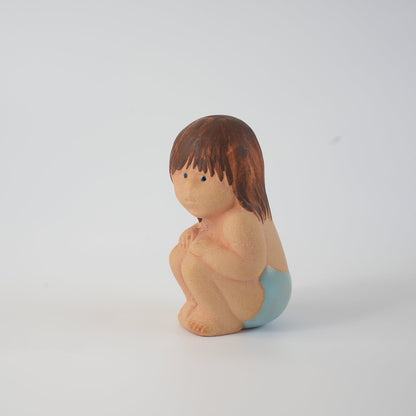 希少 リサ・ラーソン お風呂に入る女の子（Badflicka） - デザイン・柄の詳細
