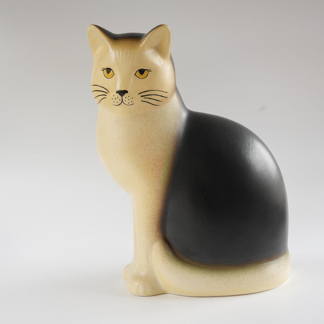 希少 リサ・ラーソン キャットマンズ（Cat Mans）マキシ 黒ぶち猫 - バックスタンプ・裏印