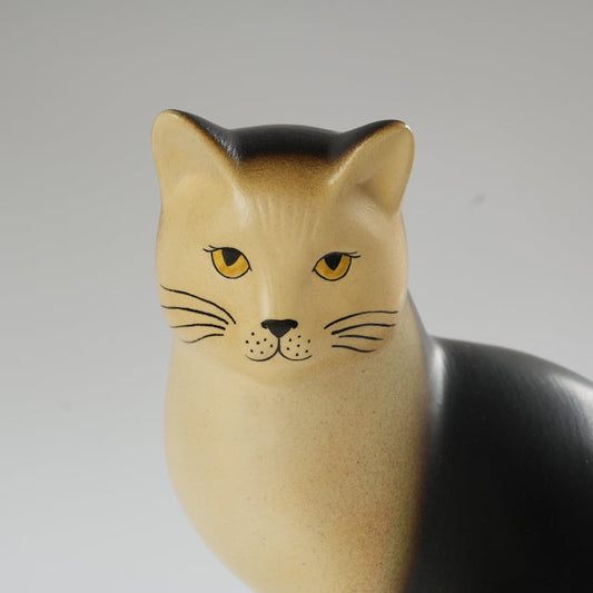 希少 リサ・ラーソン キャットマンズ（Cat Mans）マキシ 黒ぶち猫 - Keramik Studion Gustavsberg - 北欧食器タックショミュッケ
