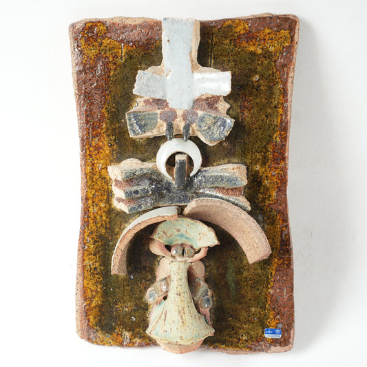 希少 リサ・ラーソン ユニークピース コラージュの陶板 - Lisa Larson - 北欧食器タックショミュッケ