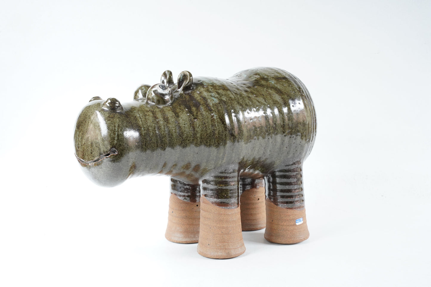 希少な一点もの リサ・ラーソン（Lisa Larson）ユニークピース 大きなカバ - ディテール 2