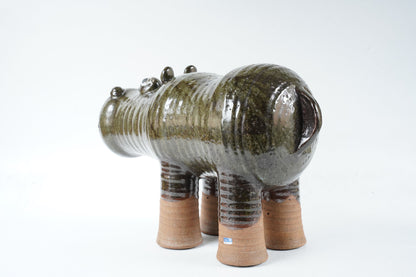 希少な一点もの リサ・ラーソン（Lisa Larson）ユニークピース 大きなカバ - ディテール 4