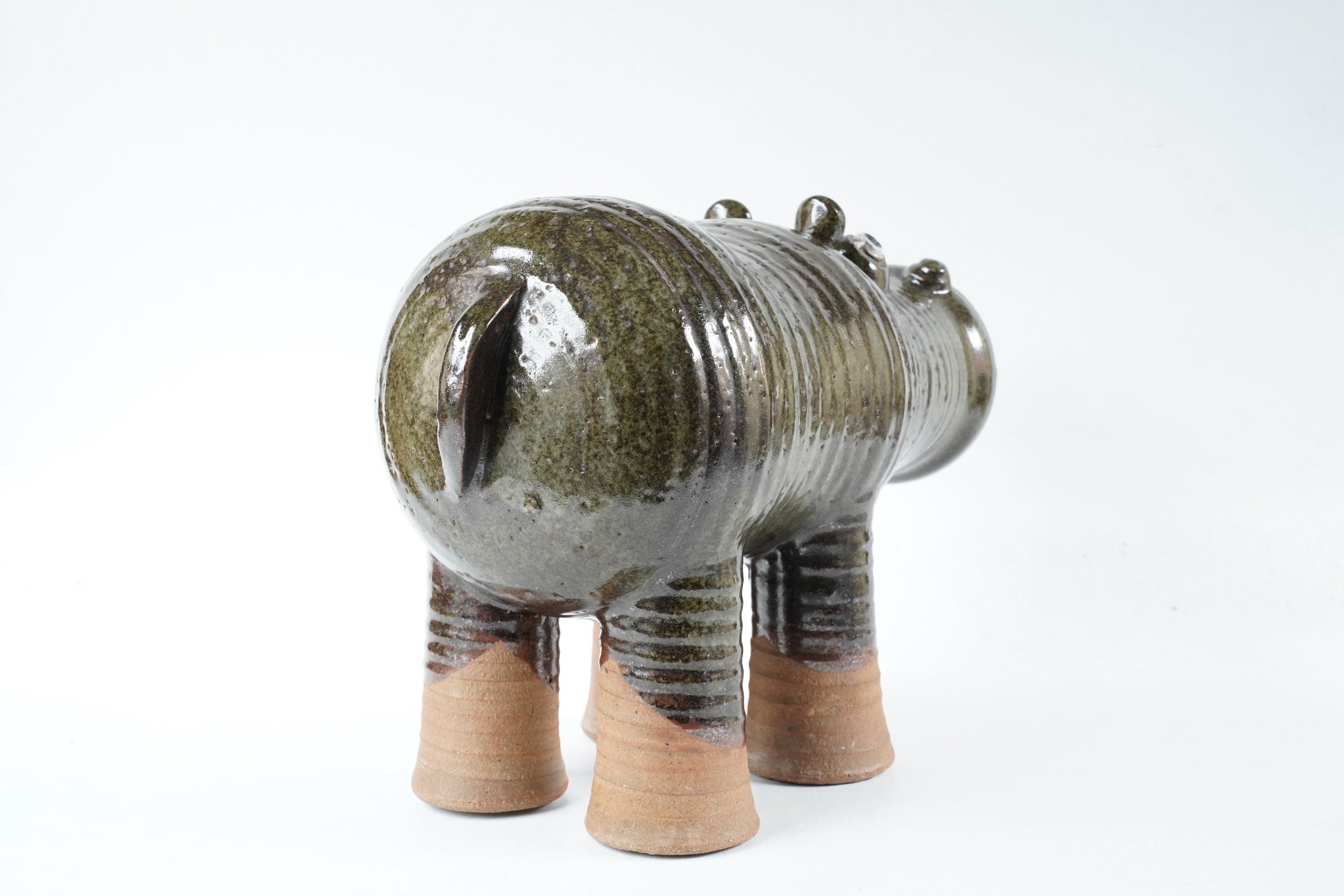 希少な一点もの リサ・ラーソン（Lisa Larson）ユニークピース 大きなカバ - ディテール 7