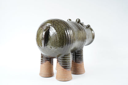 希少な一点もの リサ・ラーソン（Lisa Larson）ユニークピース 大きなカバ - ディテール 7