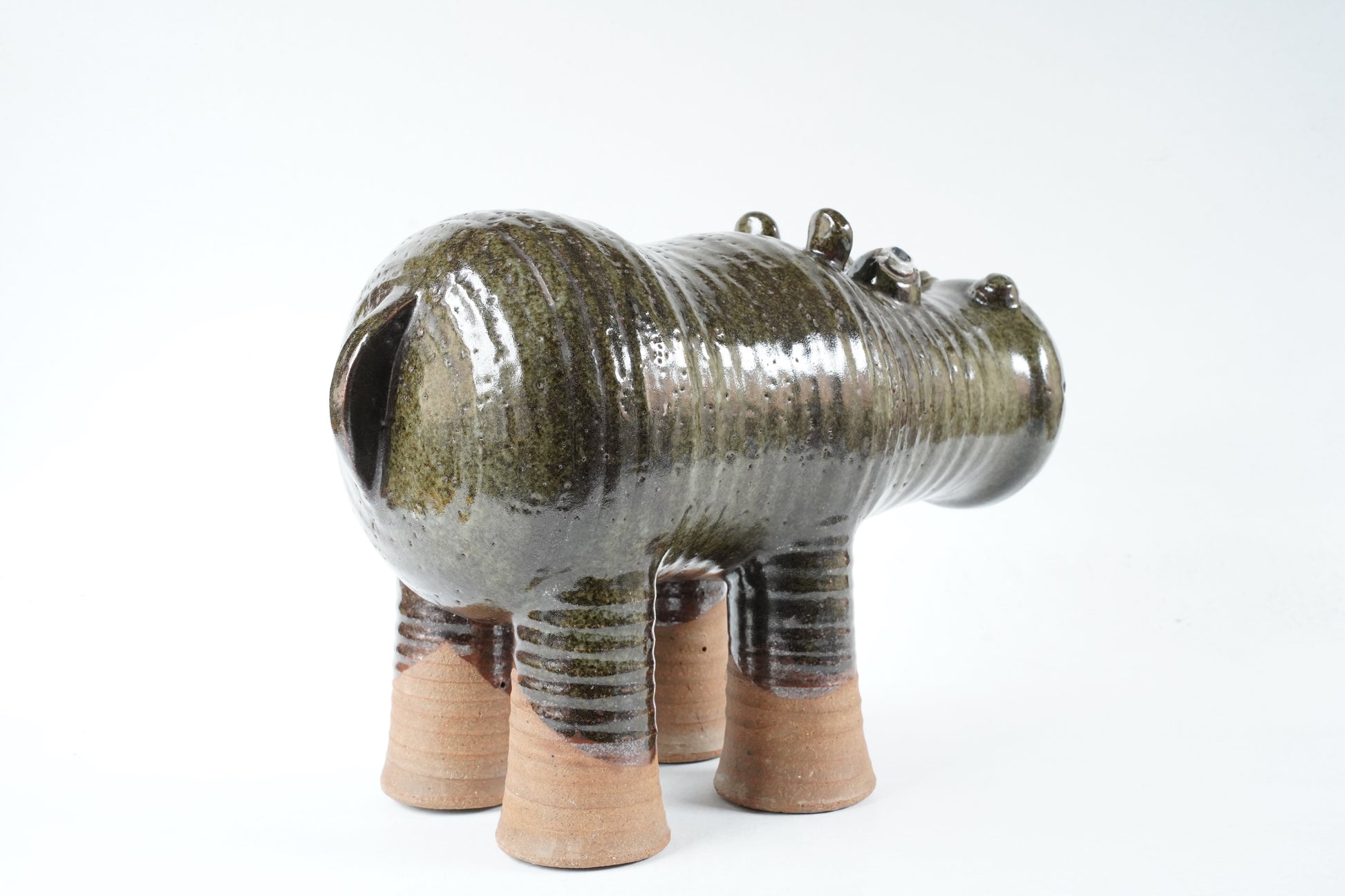 希少な一点もの リサ・ラーソン（Lisa Larson）ユニークピース 大きなカバ - ディテール 8