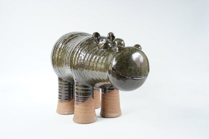 希少な一点もの リサ・ラーソン（Lisa Larson）ユニークピース 大きなカバ - ディテール 11