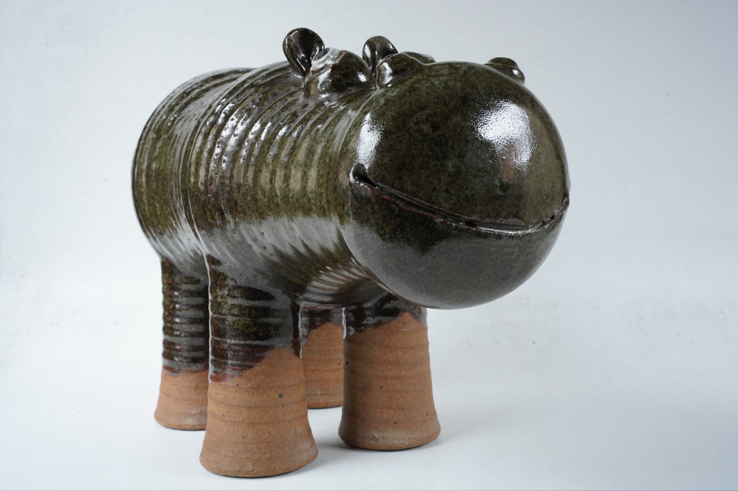 希少な一点もの リサ・ラーソン（Lisa Larson）ユニークピース 大きなカバ コンディション詳細