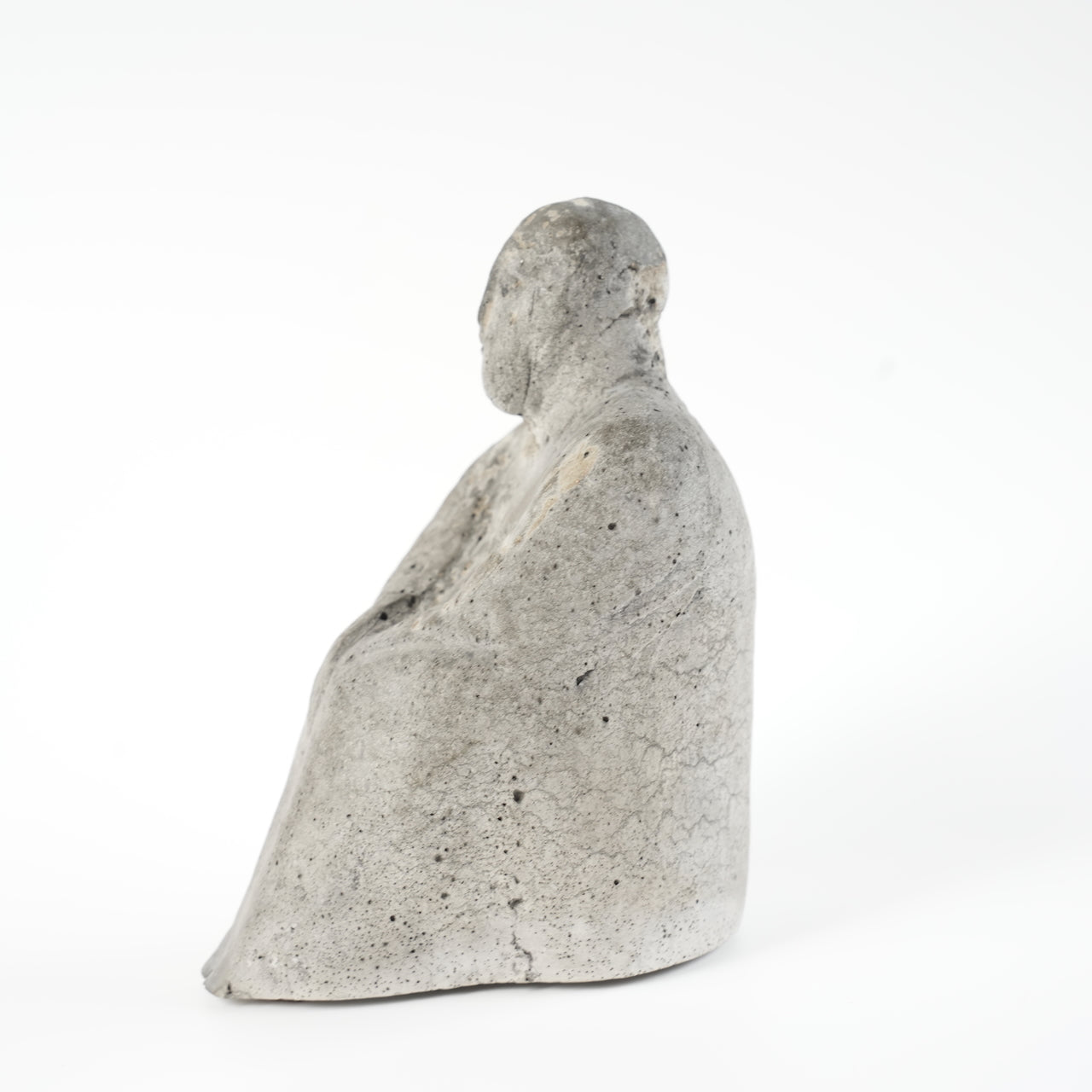 希少 リサ・ラーソン（Lisa Larson）ユニークピース コンクリート製 物憂げな男性像 - 全体像