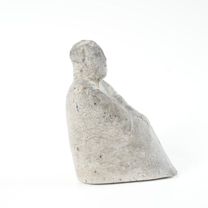 希少 リサ・ラーソン（Lisa Larson）ユニークピース コンクリート製 物憂げな男性像 - ディテール 2