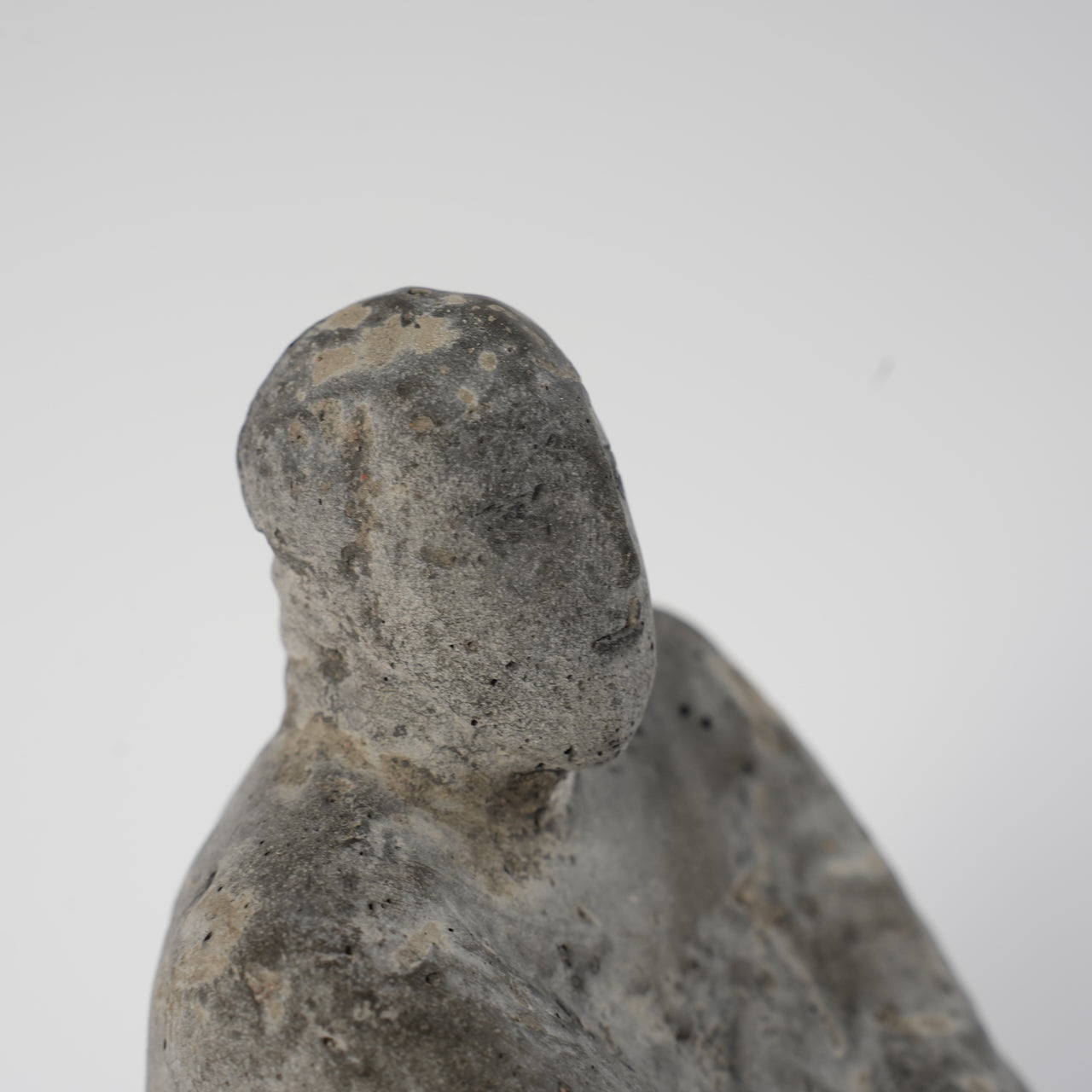 希少 リサ・ラーソン（Lisa Larson）ユニークピース コンクリート製 物憂げな男性像 - ディテール 7