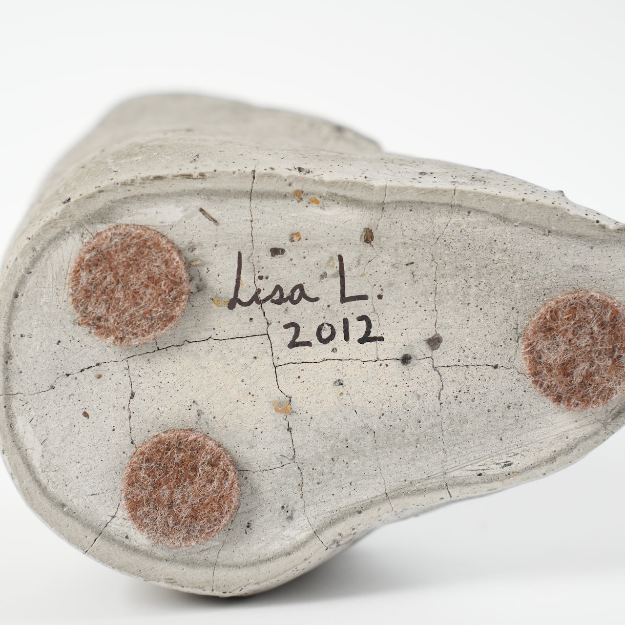 希少 リサ・ラーソン（Lisa Larson）ユニークピース コンクリート製 物憂げな男性像 - ディテール 10