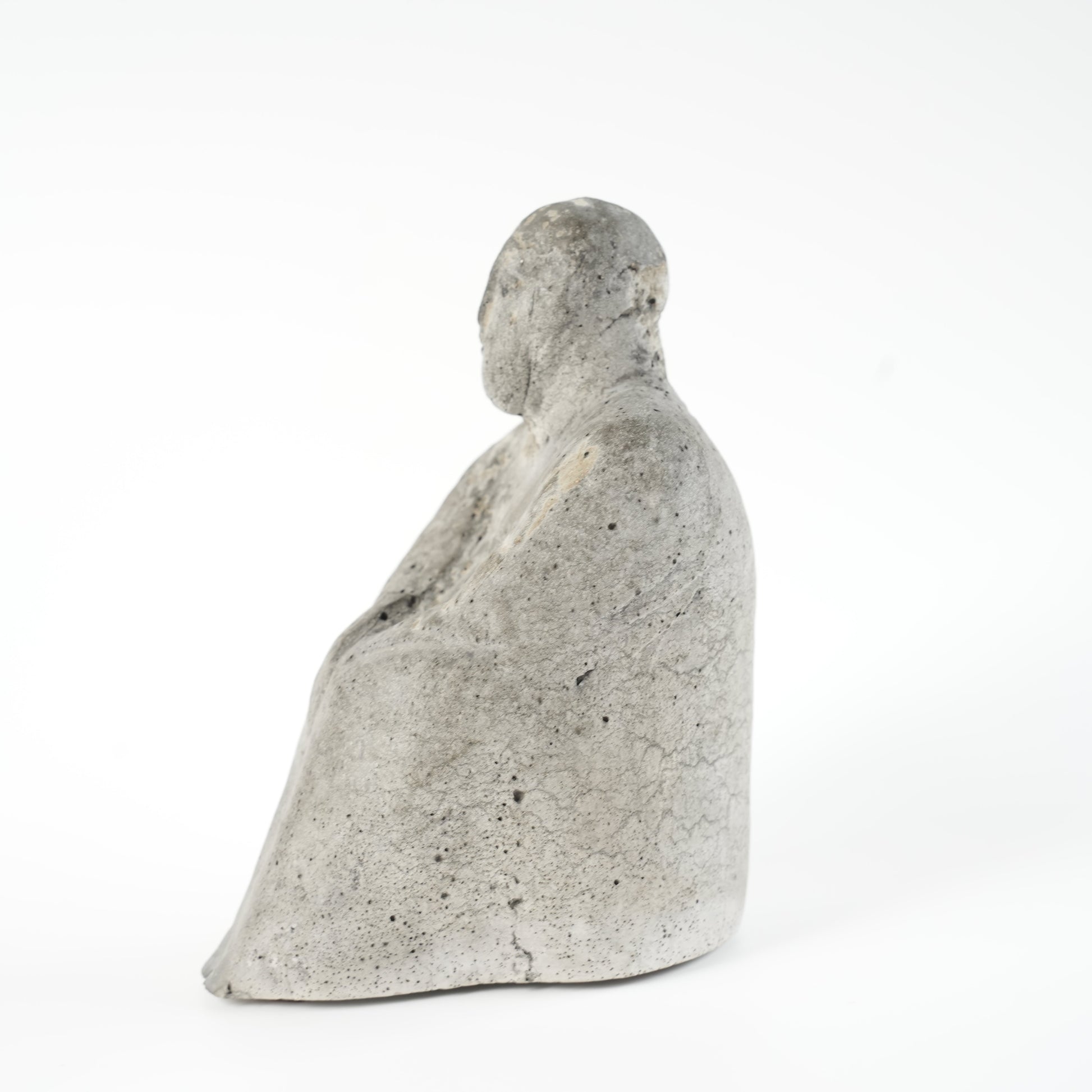 希少 リサ・ラーソン（Lisa Larson）ユニークピース コンクリート製 物憂げな男性像 - ディテール 11