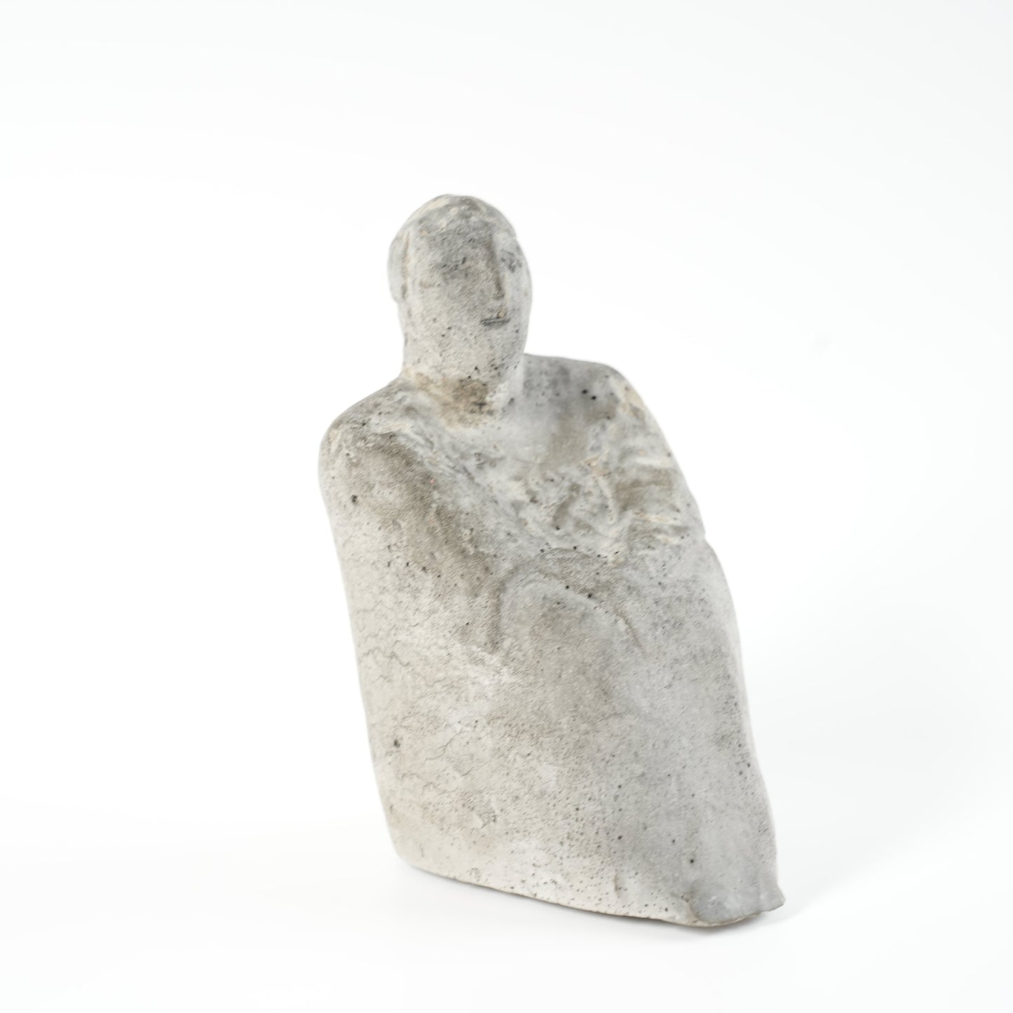 希少 リサ・ラーソン（Lisa Larson）ユニークピース コンクリート製 物憂げな男性像 - ディテール 15